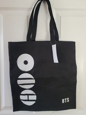 BTS Black Canvas Arirang Target Exlusive Tote Bag Limited Edition Rare NWT